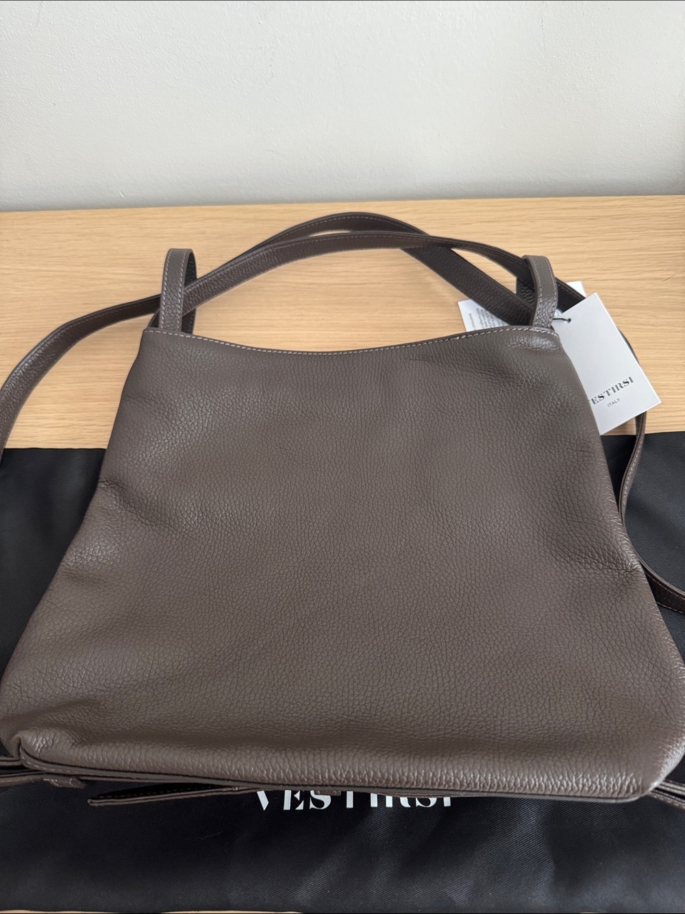 Vestirsi Bella Mini convertible bag NWT dark chocolate - Picture 3 of 10